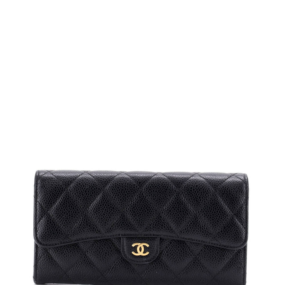 Chanel Long CC Gusset Classic Flap Wallet